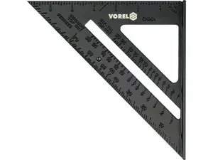 Ruler Vorel 18377 — Aluminium 250 mm length, 180 mm width, 2.5 mm thickness