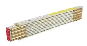 Folding wooden measuring ruler MODECO MN-80-152 2 m, 2‑meter wooden folding rule