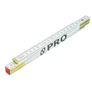 Folding Wooden Measuring Stick PRO Miara 1 m 260-01, 1-meter wooden folding rule
