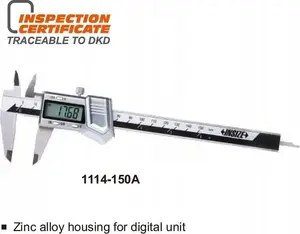 Caliper INSIZE SUWMIARKA 150 digital, 150 mm measuring range, metal case, zinc-coated, model 1114-150AW