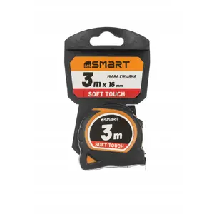 Tape measure Smart365 miara zwijana 3 m x 16 mm, soft touch — compact measuring tape 3 m, 16 mm blade