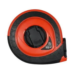 Рулетка YATO YT-71570 — 20 м, корпус ABS, лента из стекловолокна, резиновая накладка