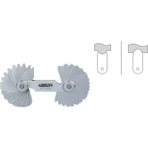 Measuring tool INSIZE 4801-15 radius gauge set 15.5–25 mm