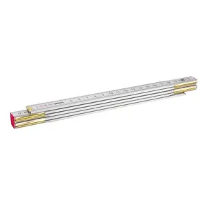 Folding Wooden Measuring Stick MODECO MN-80-149 1 m, white