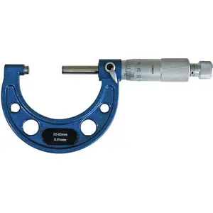 External Analog Micrometer Gimex 0–25 mm model 304.408