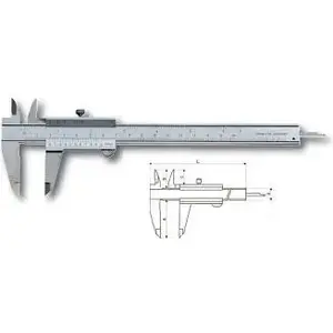 Caliper Gimex Suwmiarka 150 MAUB 0.02 6 SQ, 150 mm measuring range, 0.02 mm resolution