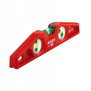 Spirit level SOLA SOL 01331401, 25 cm, mm vial for horizontal and vertical leveling