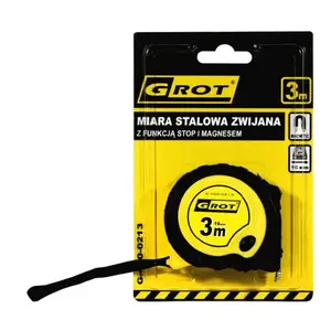Tape Measure Grot G-400-0213 — 3 m length, 16 mm blade