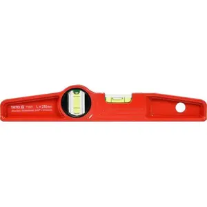 Torpedo level YATO YT-30370, 0.25 m length, red, 250 mm × 5.8 mm