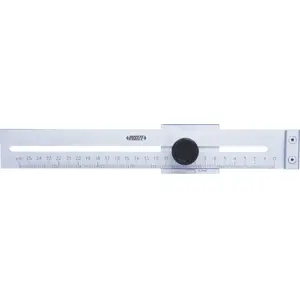 Measuring ruler INSIZE MLPN L-200 (model 7120-200A) — length 200 mm, rigid metal scale