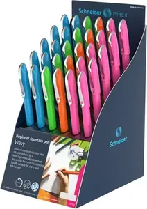 Fountain pen ink cartridges TEKA 548419 Wavy refill cartridges pack of 30