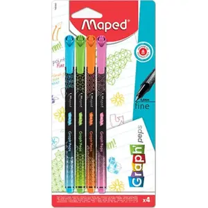 Maped Graph Peps Deco correction tape dispenser, 4-color cartridges, model 368962
