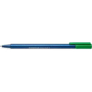 Ballpoint pen Staedtler triplus ball 437 — green ink, single pen