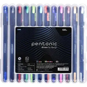 Гелевый ручка Linc Pentonic 856SET, игла 0,6 мм, набор 12 разноцветных