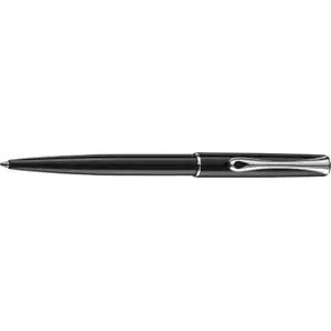 Ballpoint pen Diplomat Traveller by Diplomat, black lacquer finish, automatic push-button mechanism