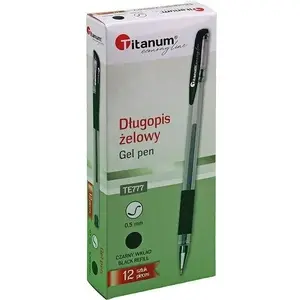 Gēla pildspalva Penac 0,5 mm melna, iepakojums 12 gab.
