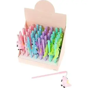 Stress-relief dinosaur pens set, Adar, 40 pcs, novelty shaped grips