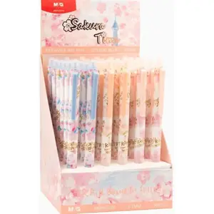 Pen MG Sakura Time erasable blue ink pack of 36