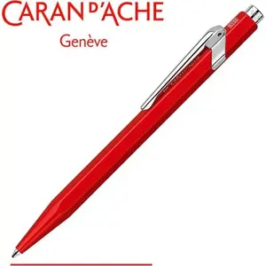 Ballpoint pen Caran d’Ache 849 Classic Line M — red body with red refill