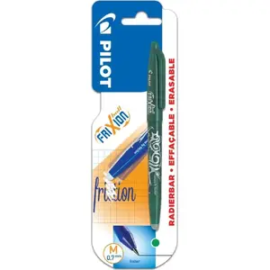 Ballpoint pen PILOT FriXion green 0.7 mm erasable ink