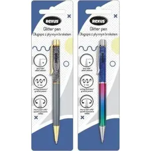 Ballpoint pen Beniamin model 418637 with liquid glitter refill – single blister pack