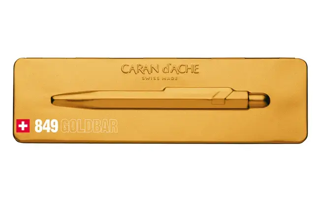 Caran d'Arche 849 Goldbar retractable ballpoint pen Photo 3