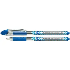 Tintes pildspalva Schneider Electric Slider Basic XB — zils tints, vidēja izmēra galu (SR151203)
