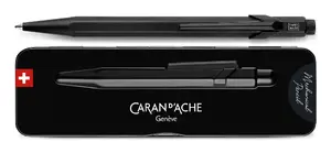 Шариковая ручка с откидным клипом Caran d`Arche Black Code 849 — чернила чёрные, 1 шт.