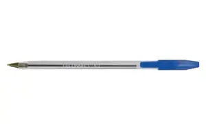 Stick ballpoint pen Biurfol KF34043 — medium tip, blue ink, pack of 20