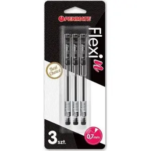 Penmate ballpoint pen Flexi N black set of 3