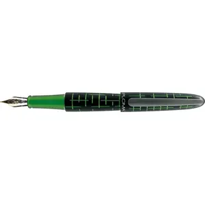 Fountain pen Diplomat Elox Matrix B nib 14ct black/green