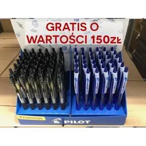 Pildspalvu komplekts PILOT G2 melna ar dāvinātu Rexgrip zilo pildspalvu