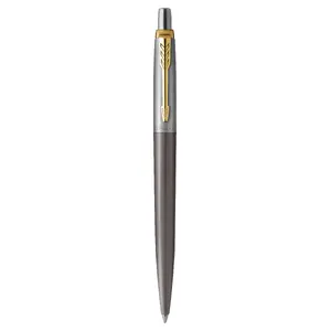 Ручка шариковая Parker Jotter, серый, круглый корпус, подарочная коробка, 1 шт., 2 года гарантии