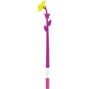 Ballpoint pen Centrum Flower with blue refill CE80415 — retractable writing pen, single blue ink