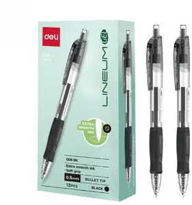 Gel Pen Deli Arrix 0.5 mm Black, pack of 12