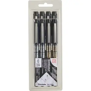 Artequipment ZIG CARTOONIST MANGAKA Black 8‑штук — черные маркеры для рисунка, 8 шт.