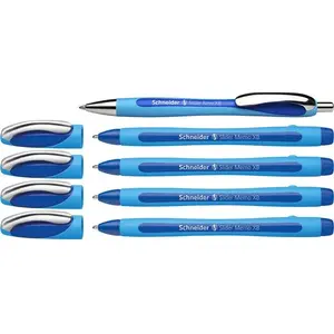 Ballpoint pen set No name Slider Memo XB 0.6 mm 4+1 pieces blue