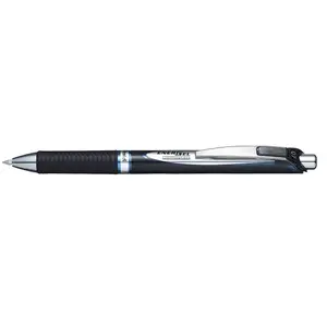 Retractable gel pen Pentel BLP77-CX — blue ink, black/blue/silver body, pack of 12
