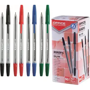 Pen PBS Connect OFFICE PRODUCTS 1.0 mm black ballpoint — single piece
