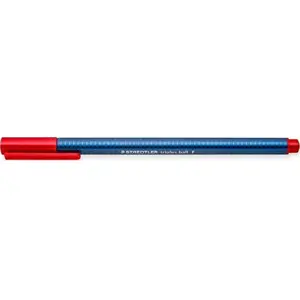 Ручка шариковая Staedtler triplus ball F красная, набор 10 шт., тонкий пишущий узел