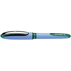 Шариковая ручка Schneider Electric One Hybrid N 03 зелёная — пополняемая, средний стержень