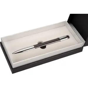 Ballpoint pen Antra in gift box — business pen, black ink, metal body