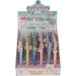 Ballpoint pen set Adar Happy Day — pack of 30, standard blue ink, retractable