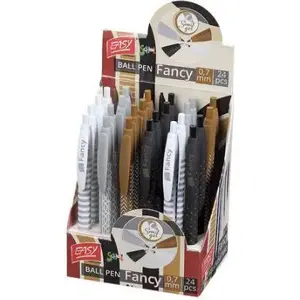 Pen Easy automatic ballpoint Fancy blue 24 pcs (bulk pack)