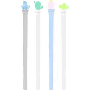 Gel pen set TEKA 546606 — cactus design, 48 pieces
