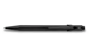 Clip-on retractable ballpoint pen Caran d'Arche 849 — hexagonal black housing, 1 pc