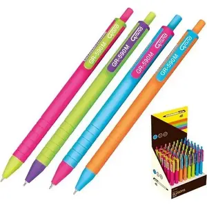 Ballpoint pen Grand GR-590M blue pack of 48, medium tip