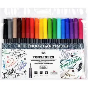 Colored Pencils KOH-I-NOOR 18 colors - set of 18 wooden drawing pencils