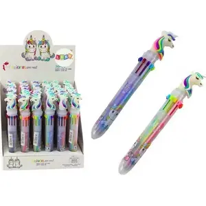 Multicolor Retractable 10-Color Pen LEANToys Jednorożec (model 19656)