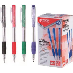 Ballpoint pens office products 0.7 mm blue ink pack of 50, office products